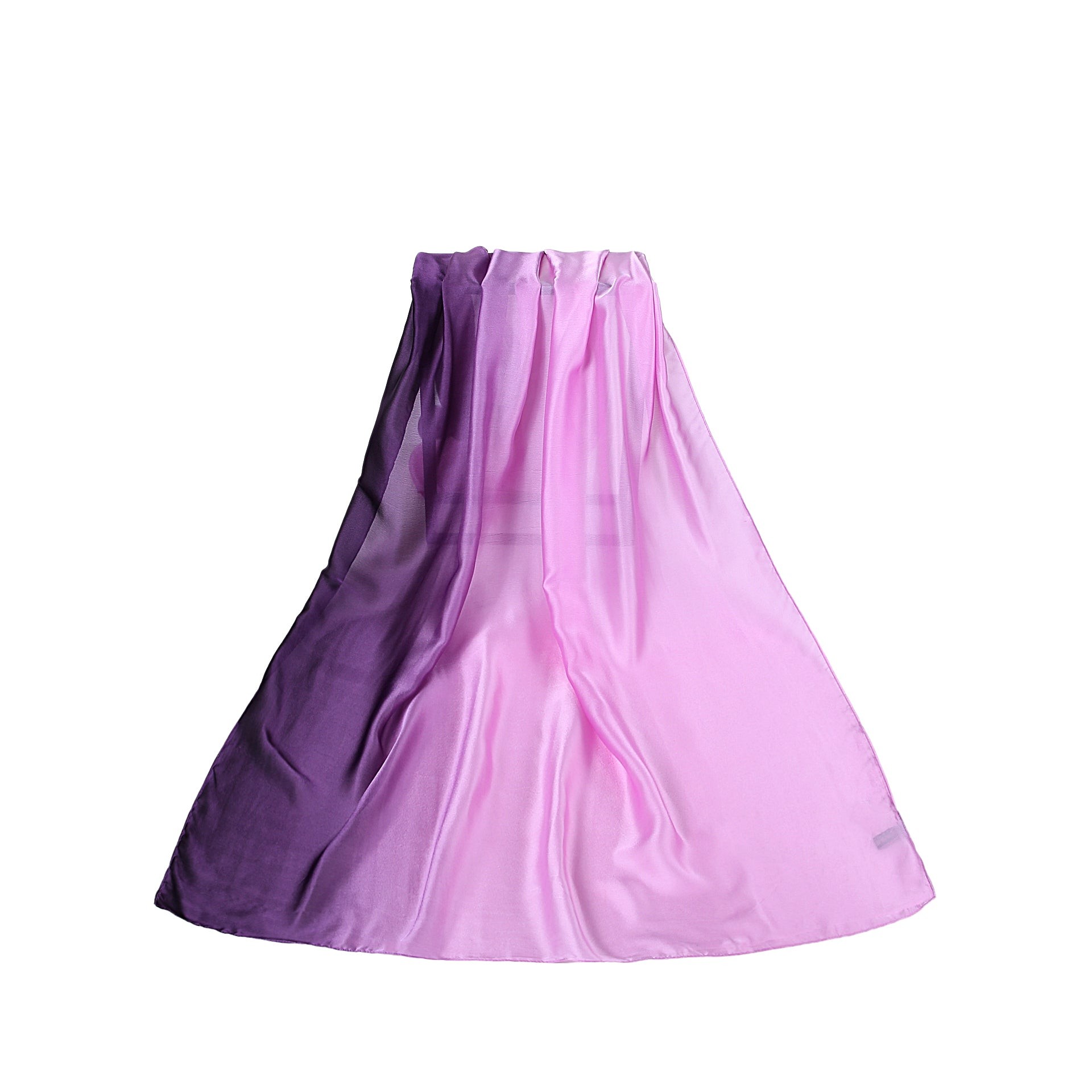 Étole de Soie Light Purple Dark Purple Duo Violet 100% Soie 180x90cm