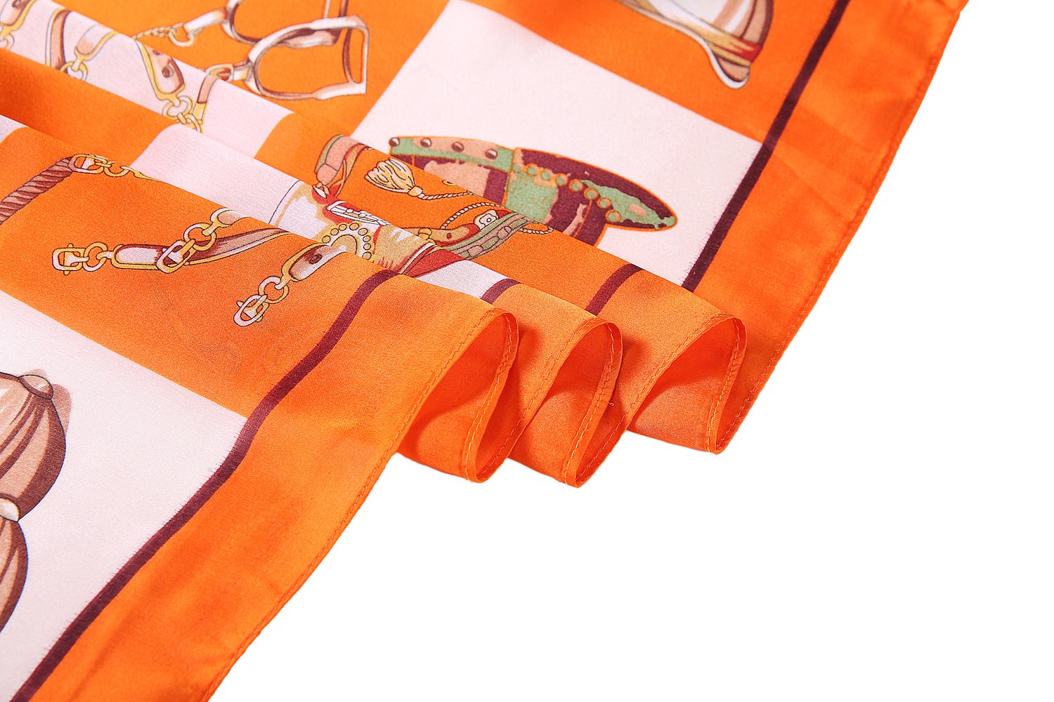 Etole de Soie Orange Horse Gown Orange 100% Soie 180x90cm