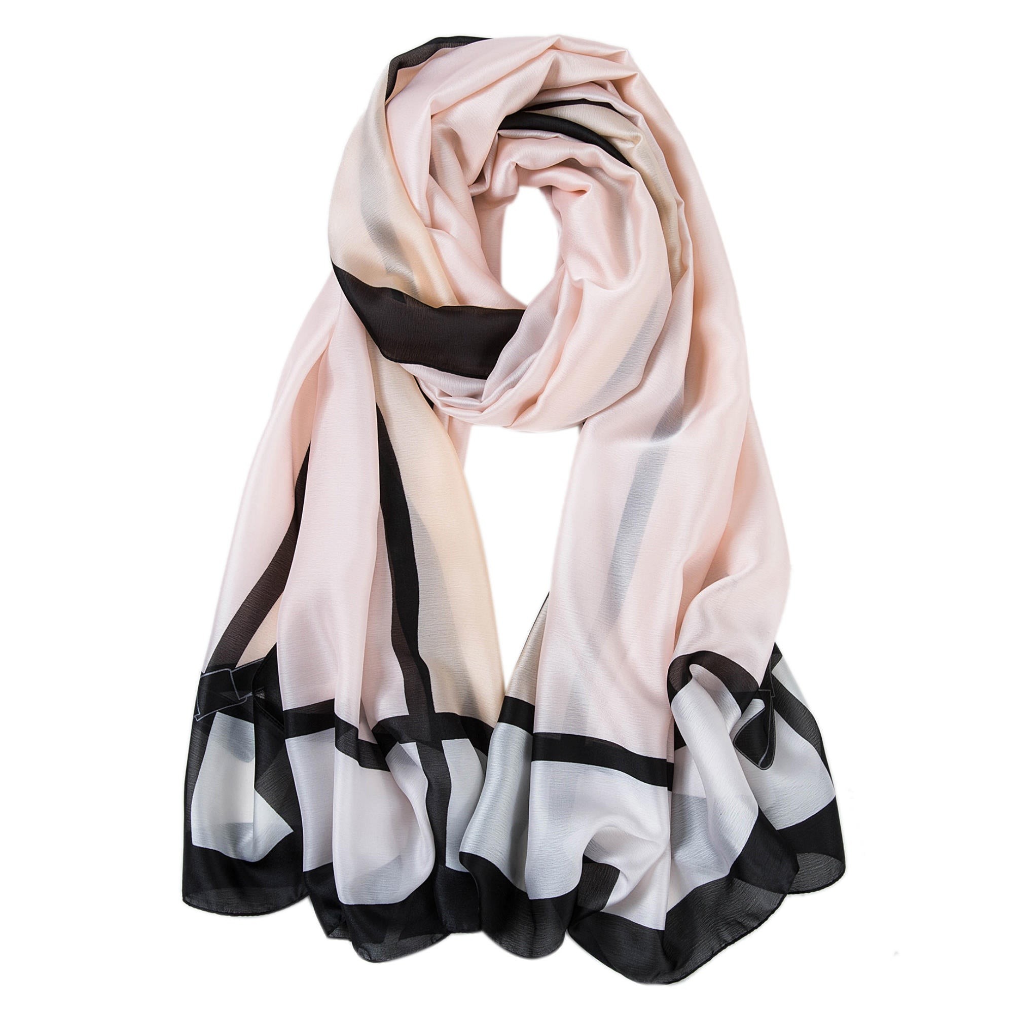 Etole de Soie Pink Florina Rose pale 100% Soie 180x90cm