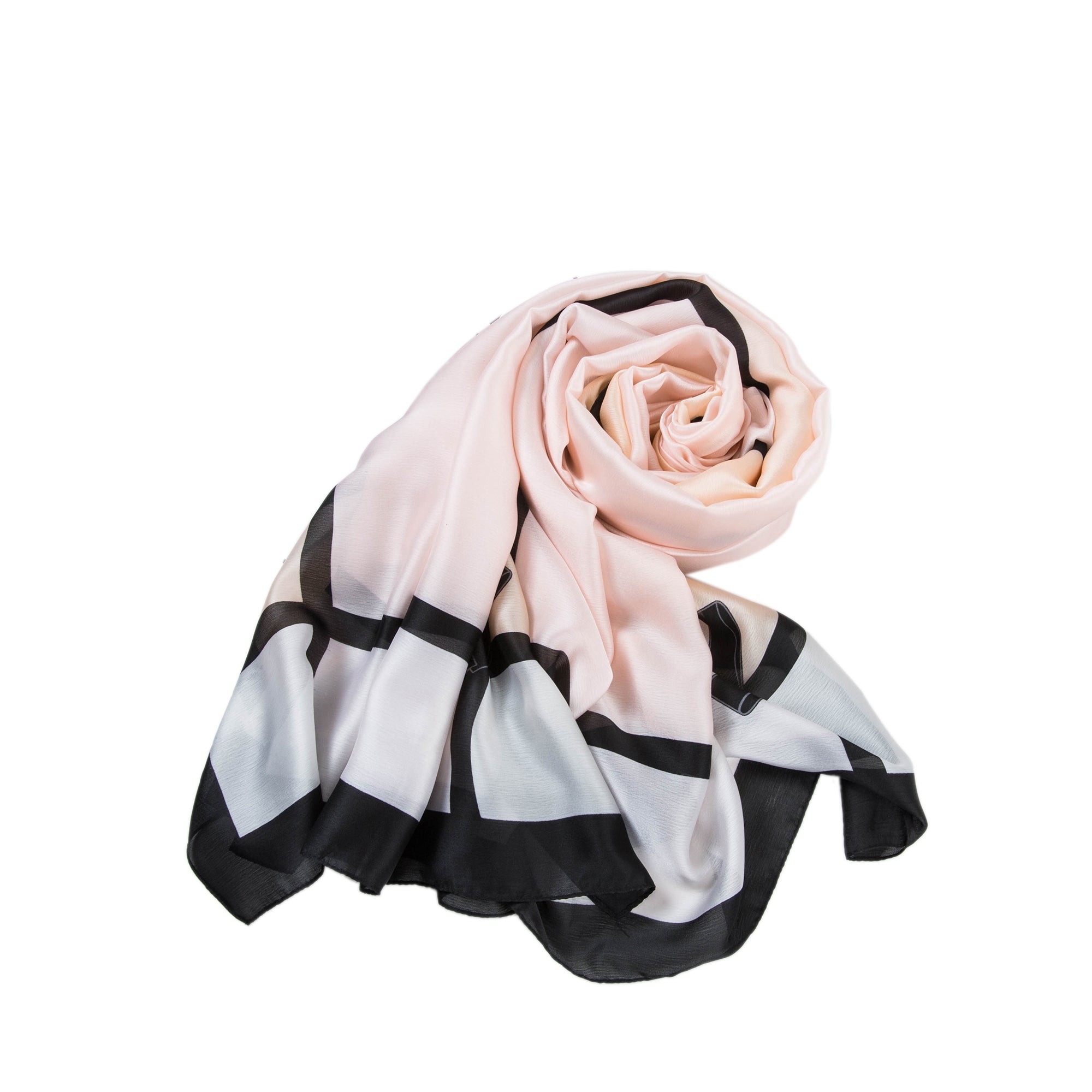 Etole de Soie Pink Florina Rose pale 100% Soie 180x90cm