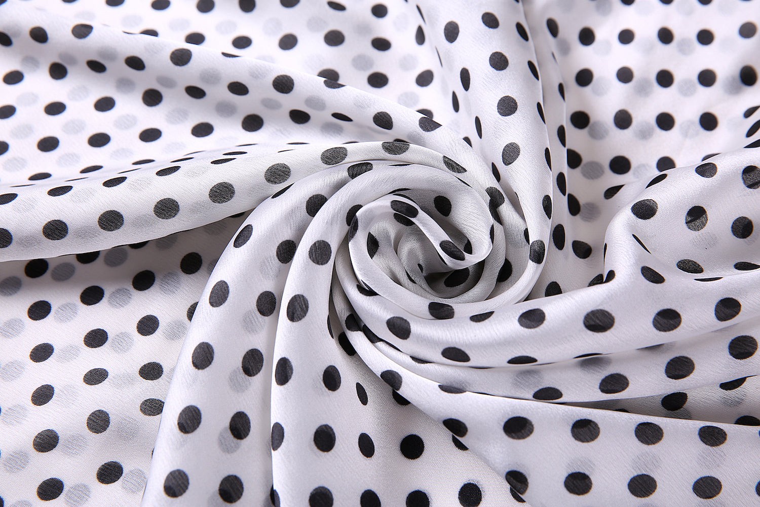 Étole de Soie White Point Blanc 100% Soie 180x90cm