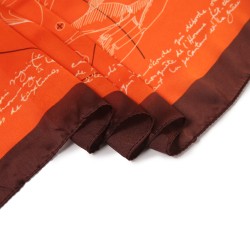 Etole de Soie Winged Florina Orange 100% Soie 180x90cm