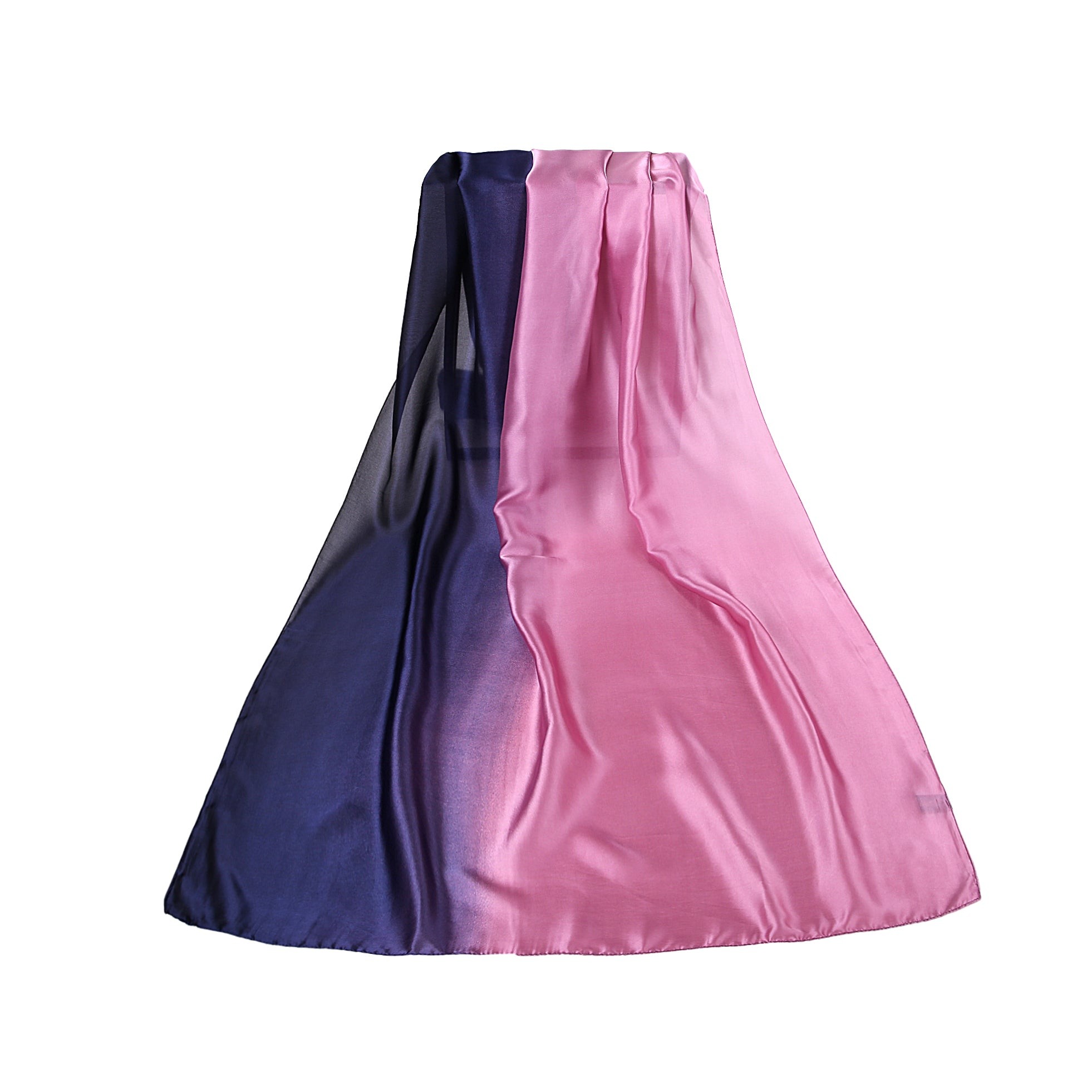 Etole en Soie Pink Purple Navy Duo Violet 100% Soie 180x90cm