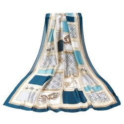 Etole Soie Carroussel Vert 100% Soie 180x90cm
