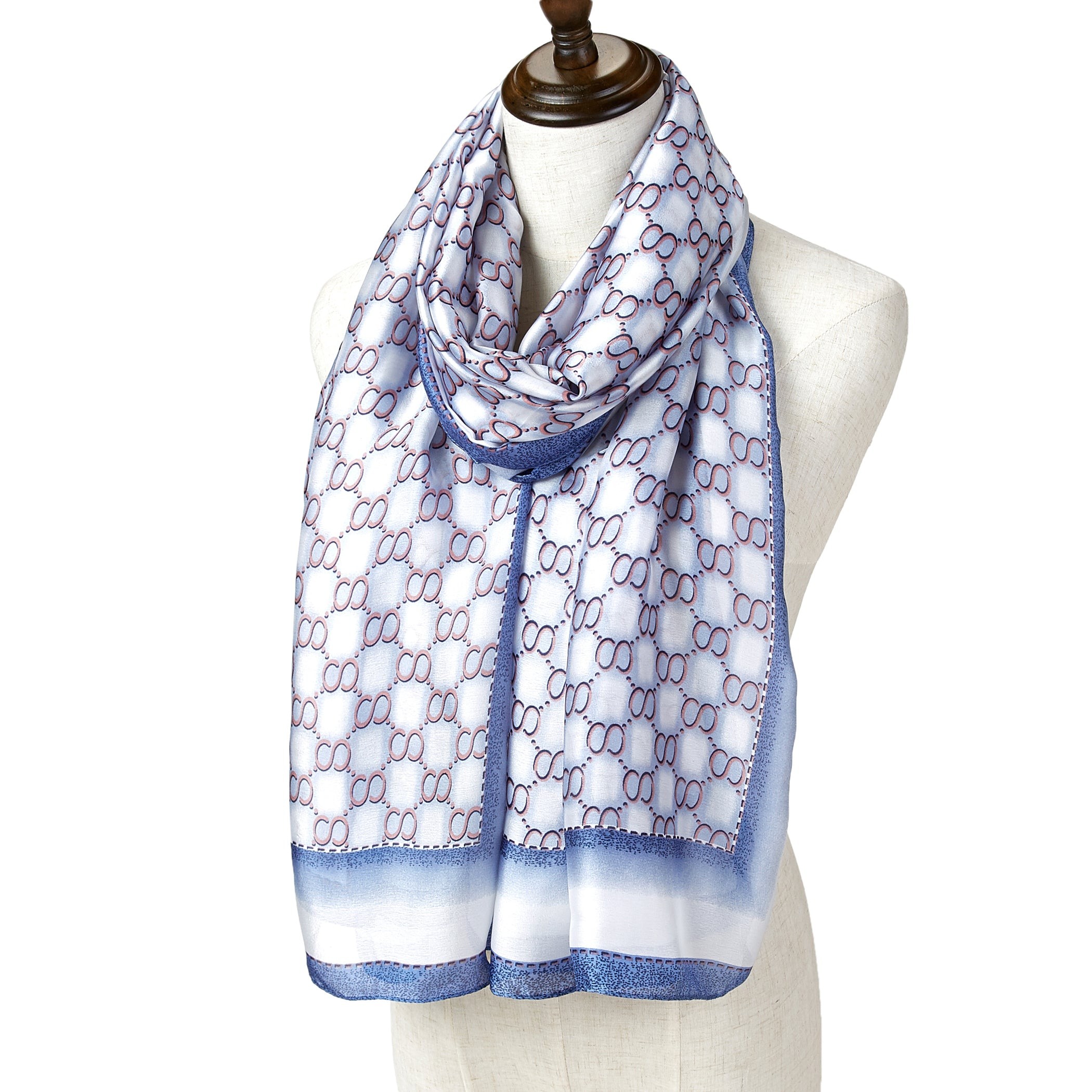 Etole Soie Easyring Bleu 100% Soie 180x90cm