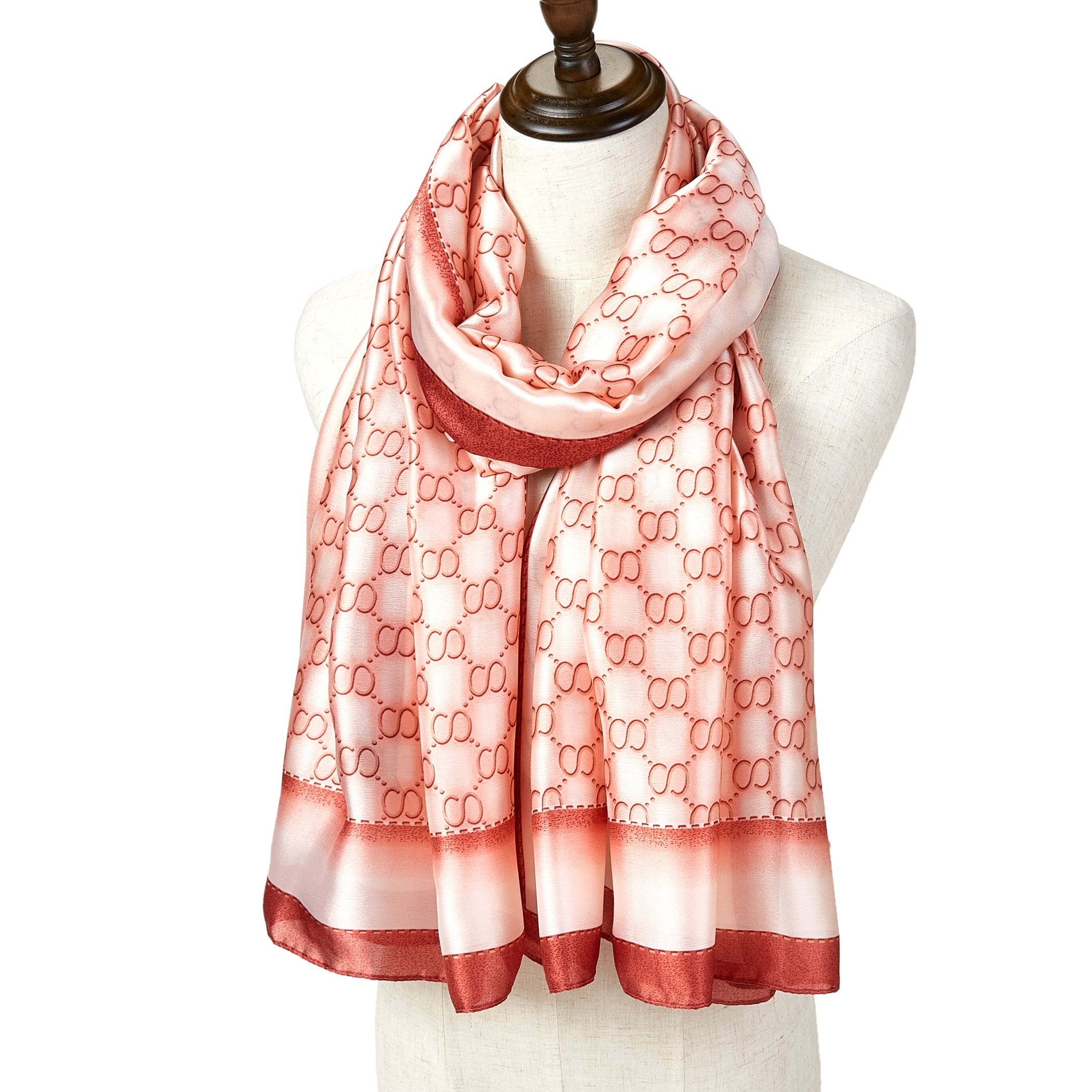 Etole Soie Easyring Rouge 100% Soie 180x90cm