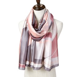 Etole Soie Moderncube Gris 100% Soie 180x90cm