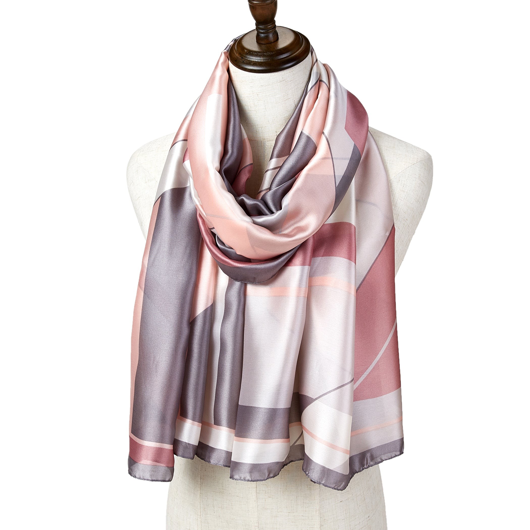Etole Soie Moderncube Gris 100% Soie 180x90cm