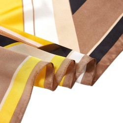 Etole Soie Moderncube Jaune 100% Soie 180x90cm