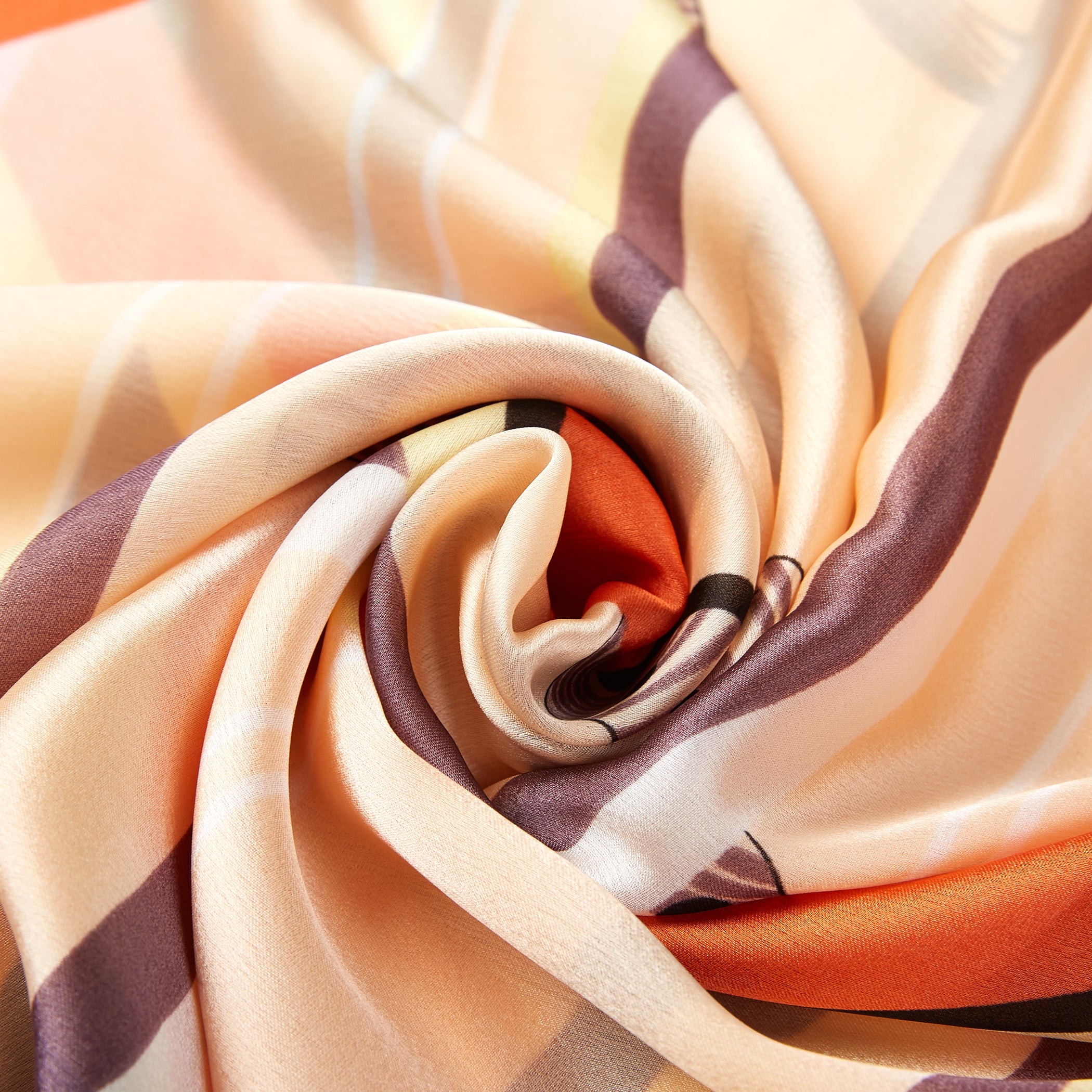 Etole Soie Modernflow Orange 100% Soie 180x90cm