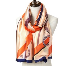 Etole Soie Modernflow Orange 100% Soie 180x90cm