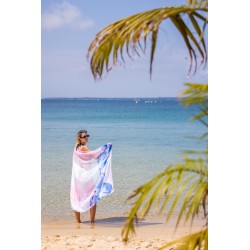 Paréo de plage FABIOLA Rose