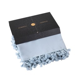 Paréo de plage FRINGES Coton bio 146 cm x 57 cm