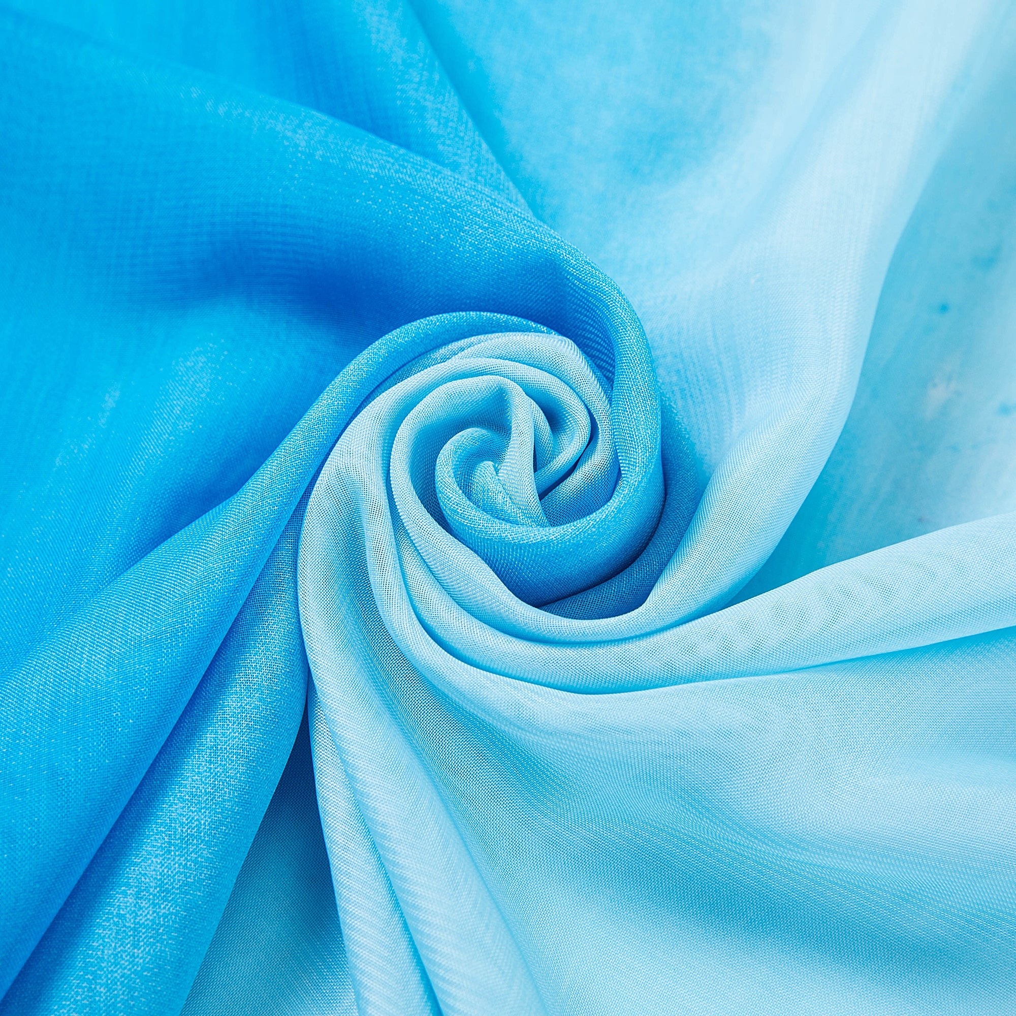 Paréo de Soie Blue Marina Bleu 100% Soie 200x140cm