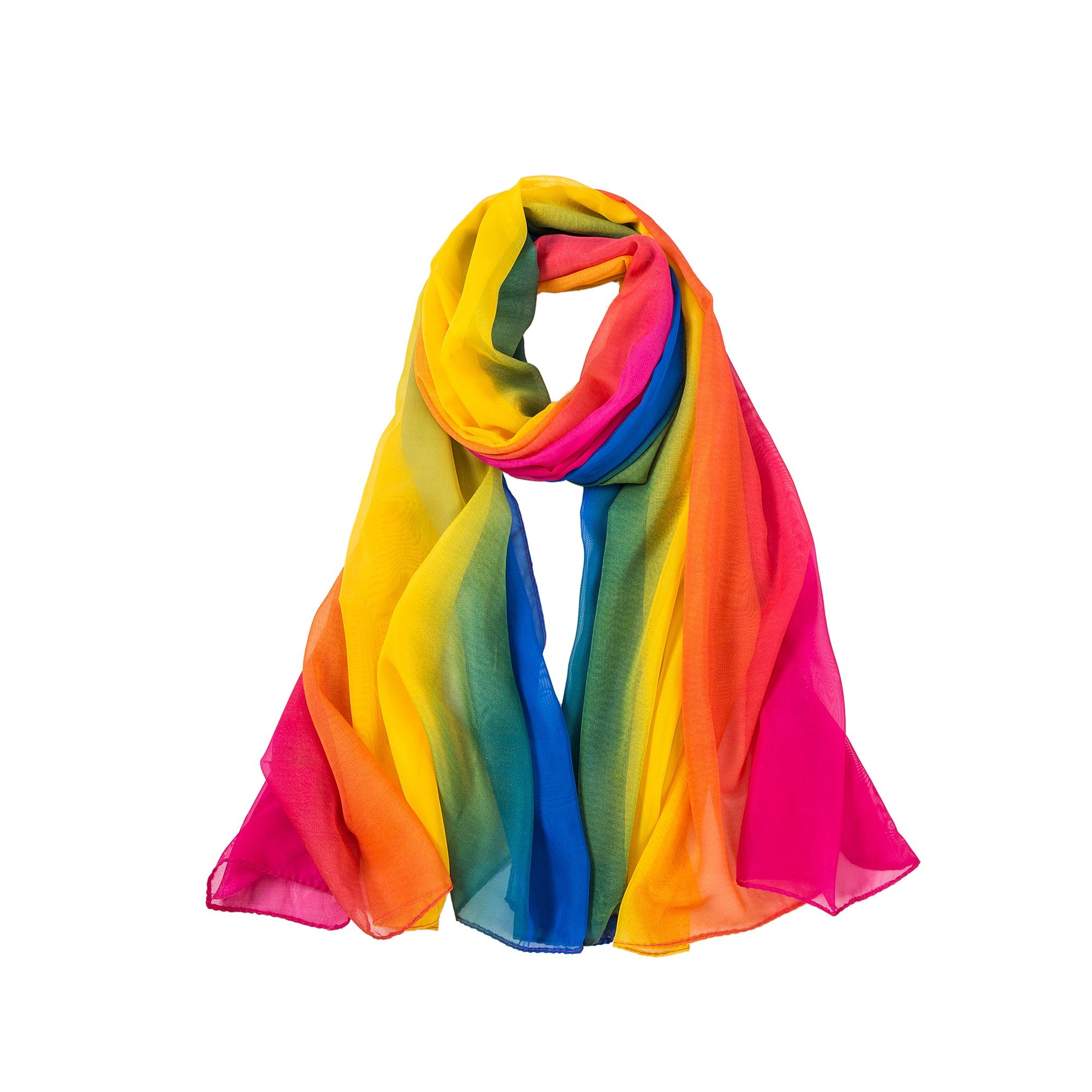 Paréo de Soie Multicolor Marina Multi-couleur 100% Soie 200x140cm