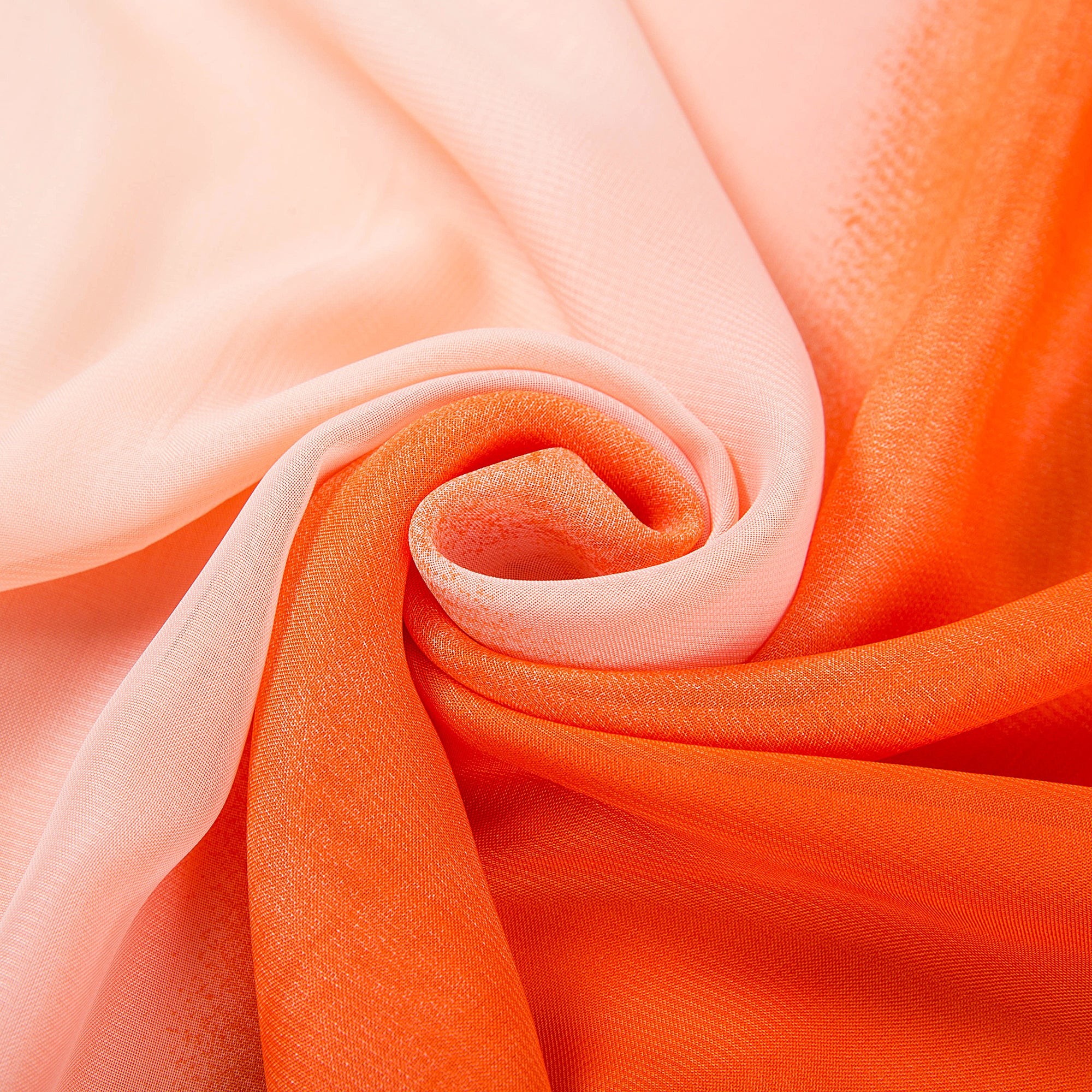 Paréo de Soie Orange Marina Orange 100% Soie 200x140cm