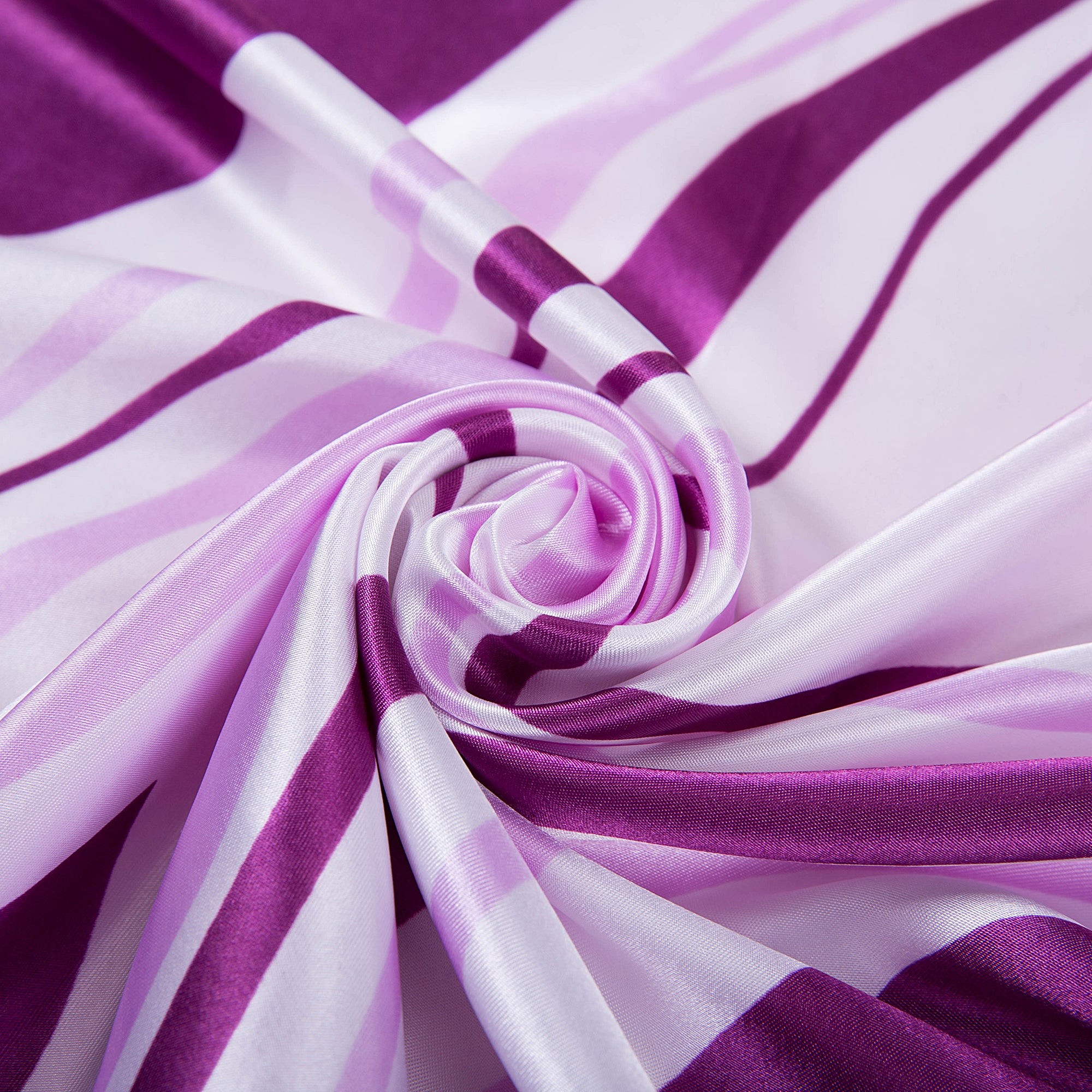 Petit carré de Soie Cream Purple Cléo Violet 100% Soie 60x60cm