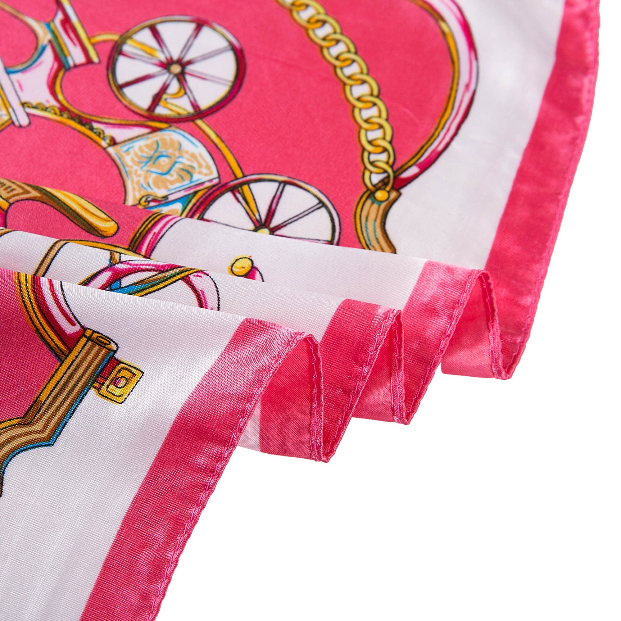 Petit carré de Soie Pink Cléo