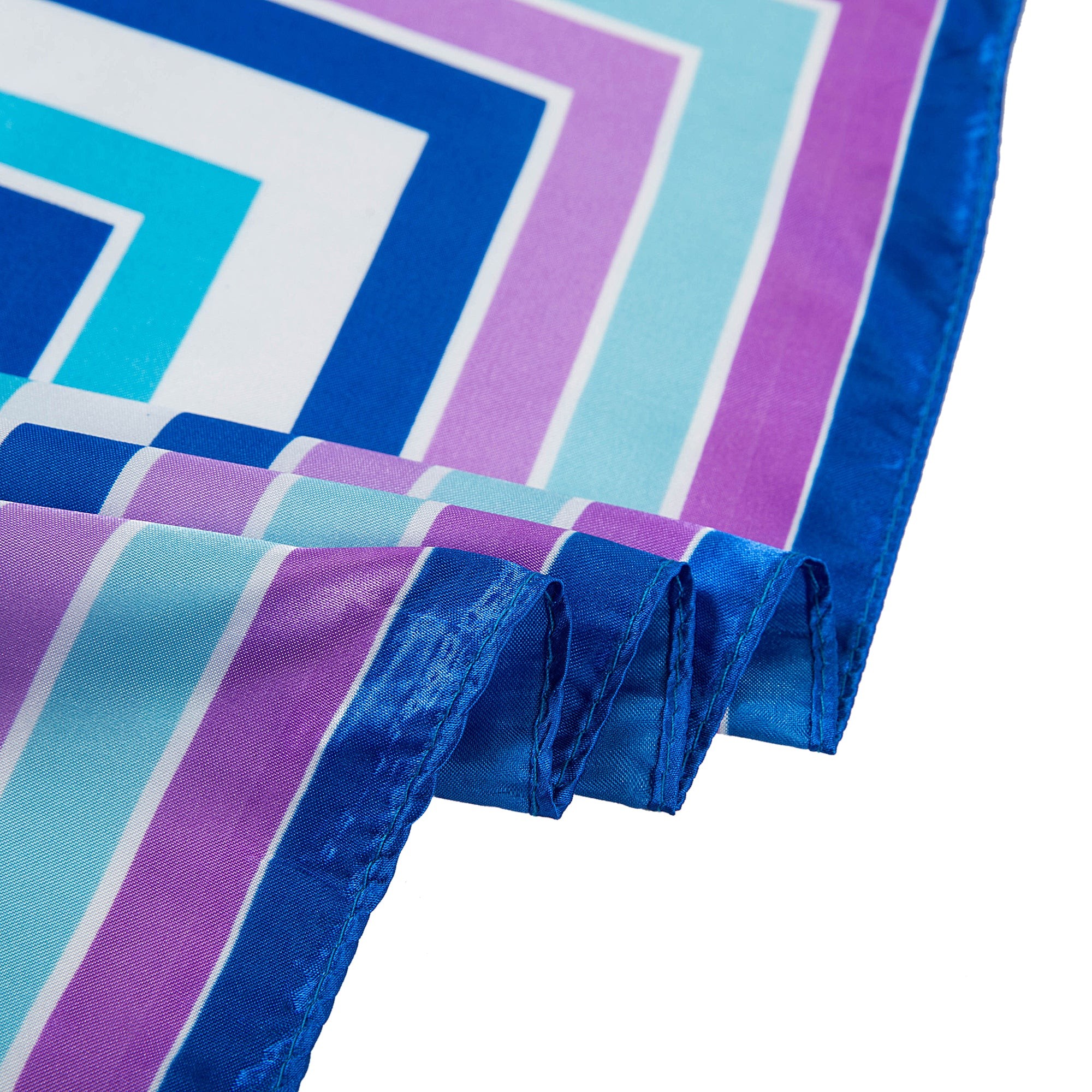 Petit carré de Soie Purple Blue Navy Cléo