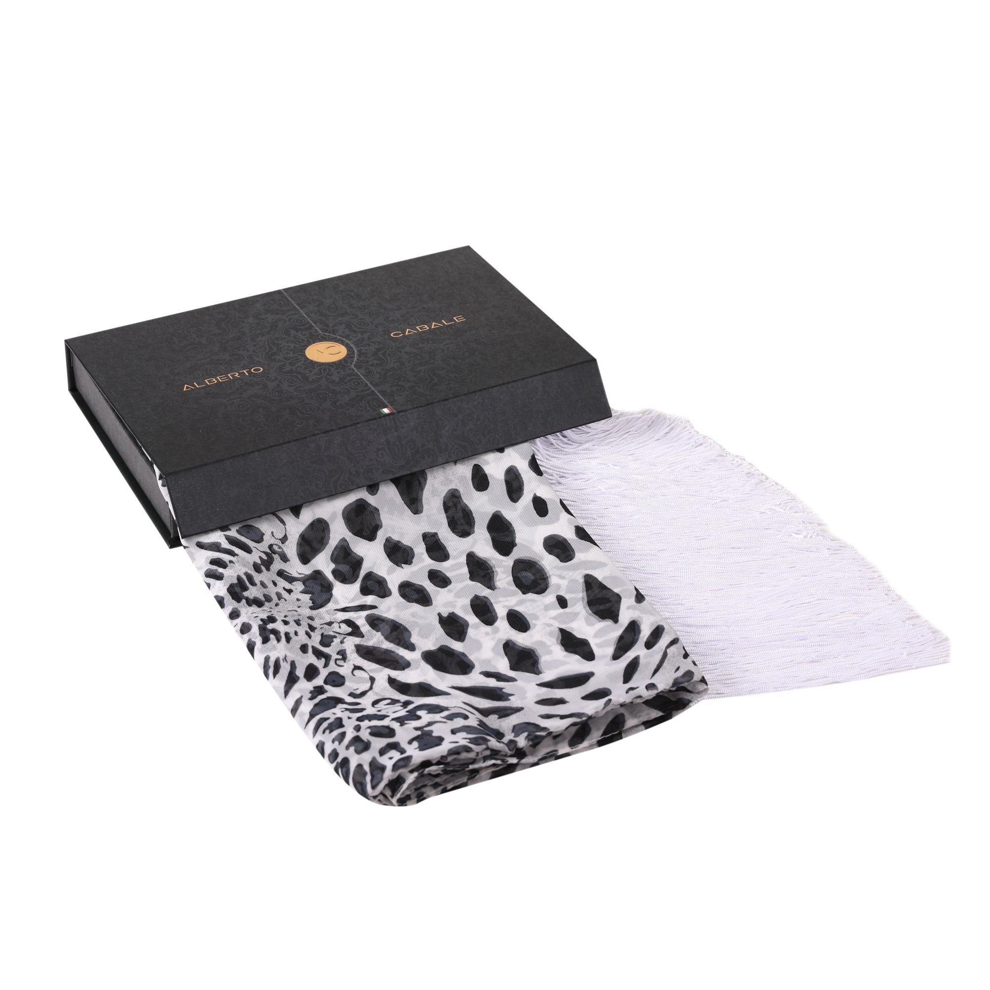 Tunique de Plage Cover Panther Blanc 100% Soie Unique