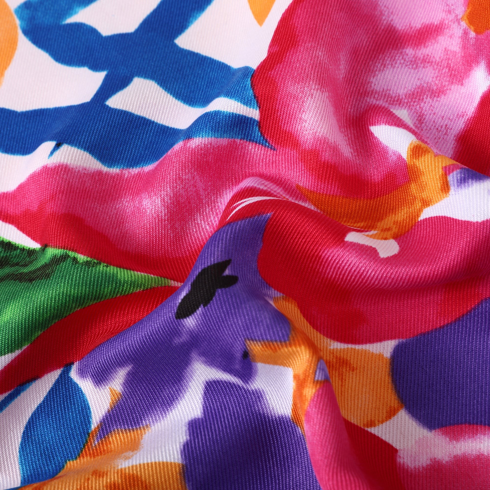 Tunique de Plage Cover Tropic Rose Coton Unique