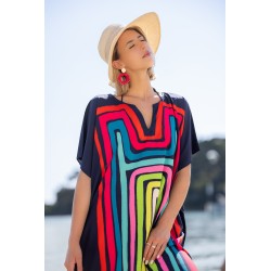 Tunique de Plage DreamBeach Maoui Multi-couleurs Viscose Unique