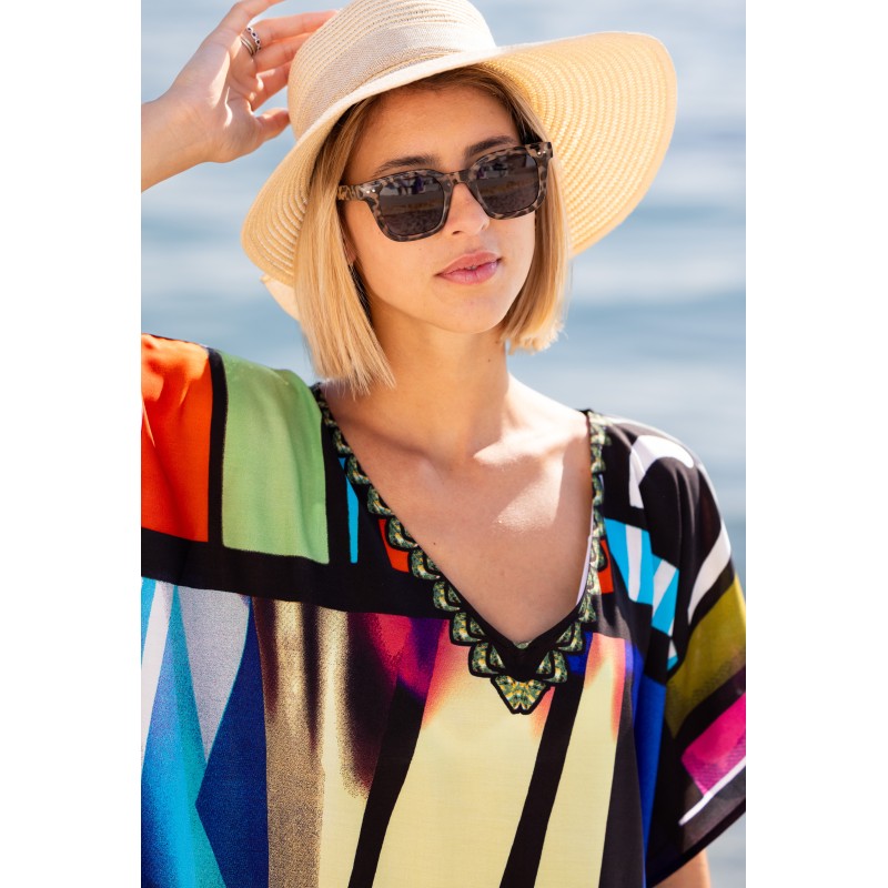 Tunique de Plage LongBeach Baoule Multi-couleurs Viscose Unique