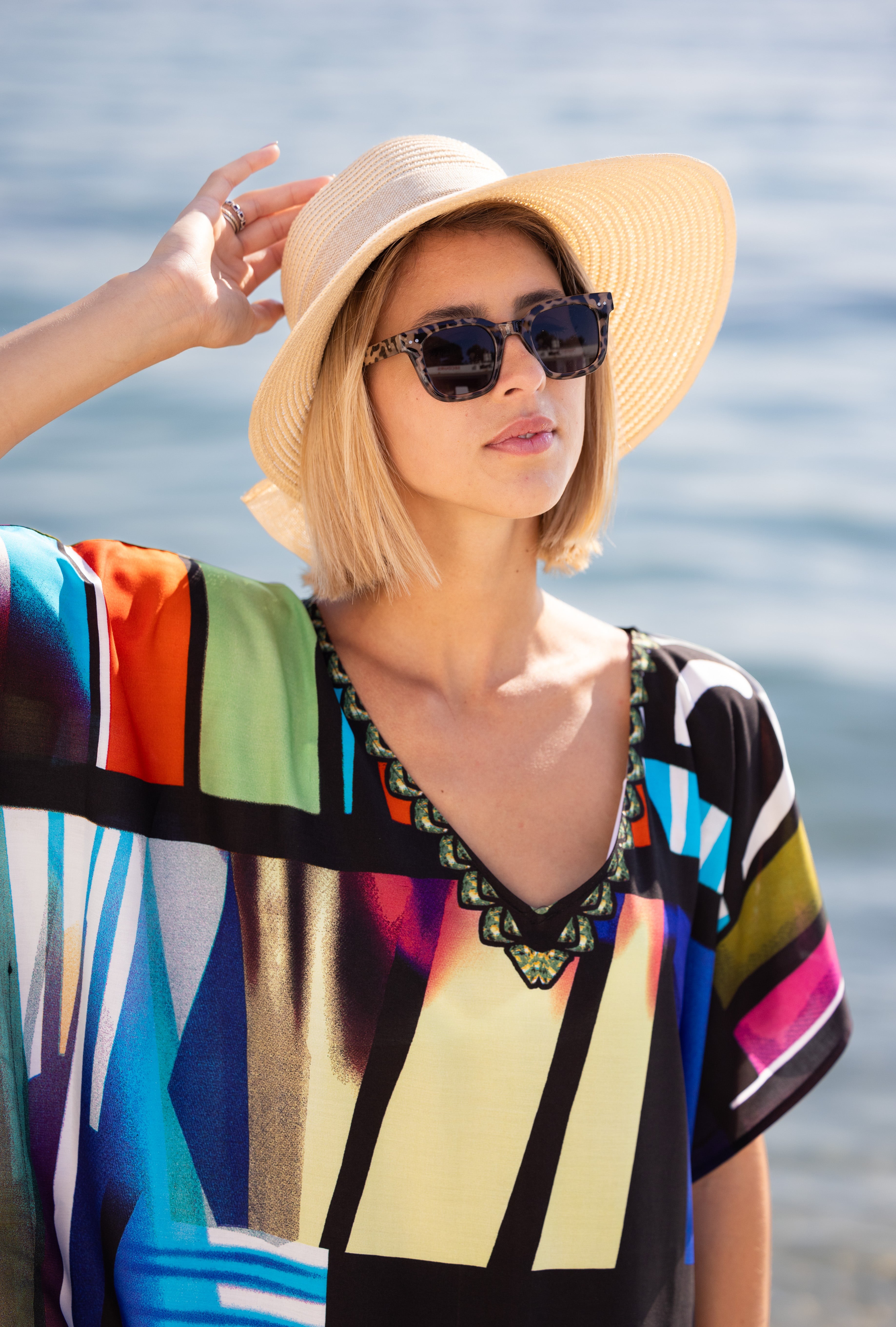 Tunique de Plage LongBeach Baoule Multi-couleurs Viscose Unique