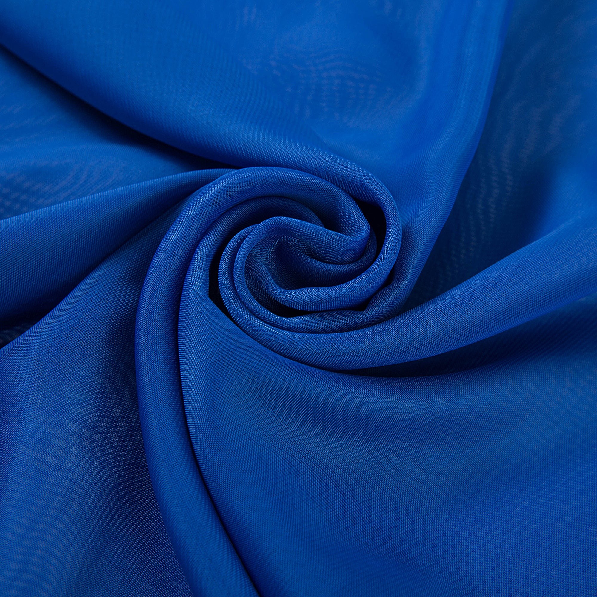Voile de Soie Denim Véra Bleu 100% Soie 180x50cm