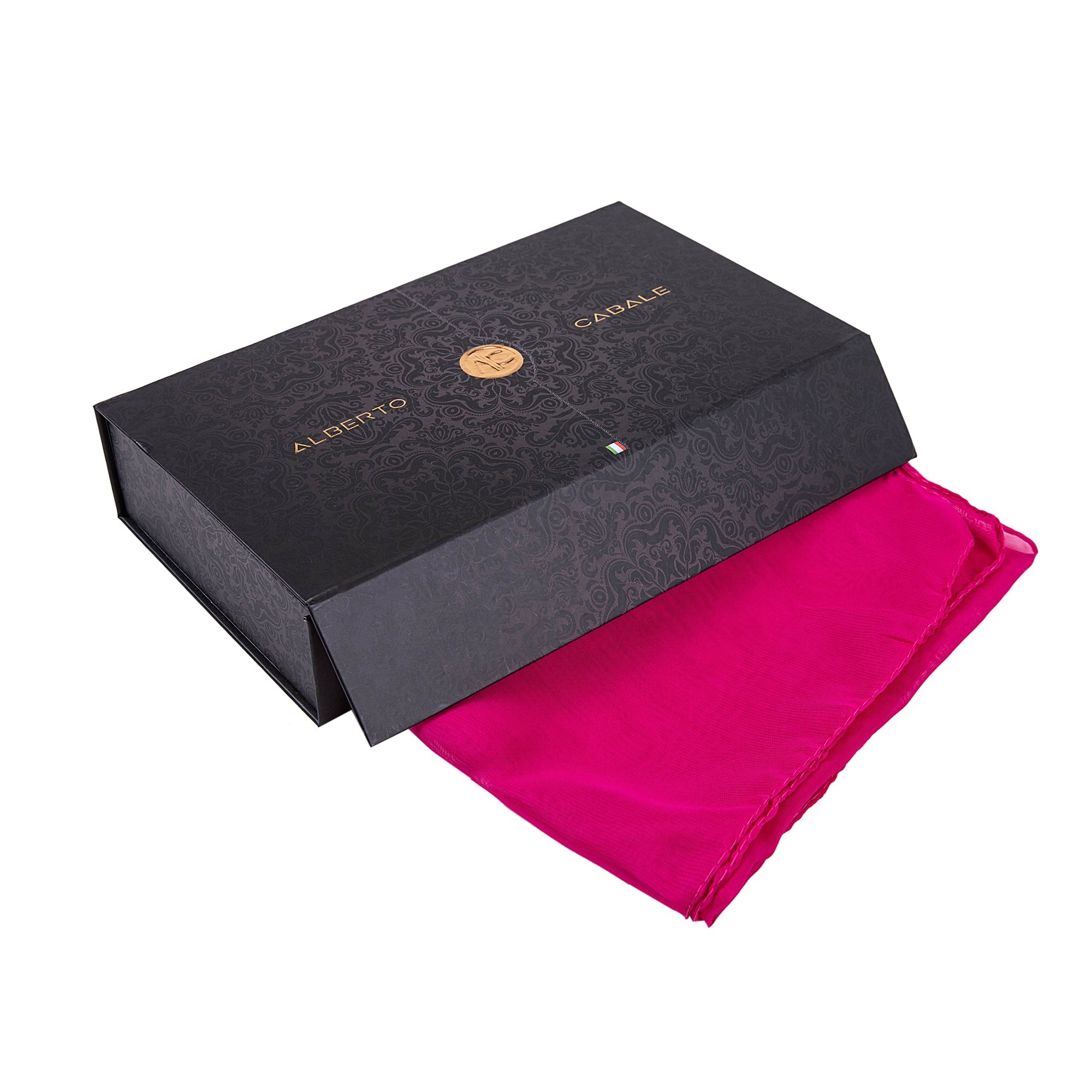 Voile de Soie Fuschia Véra Rose 100% Soie 180x50cm