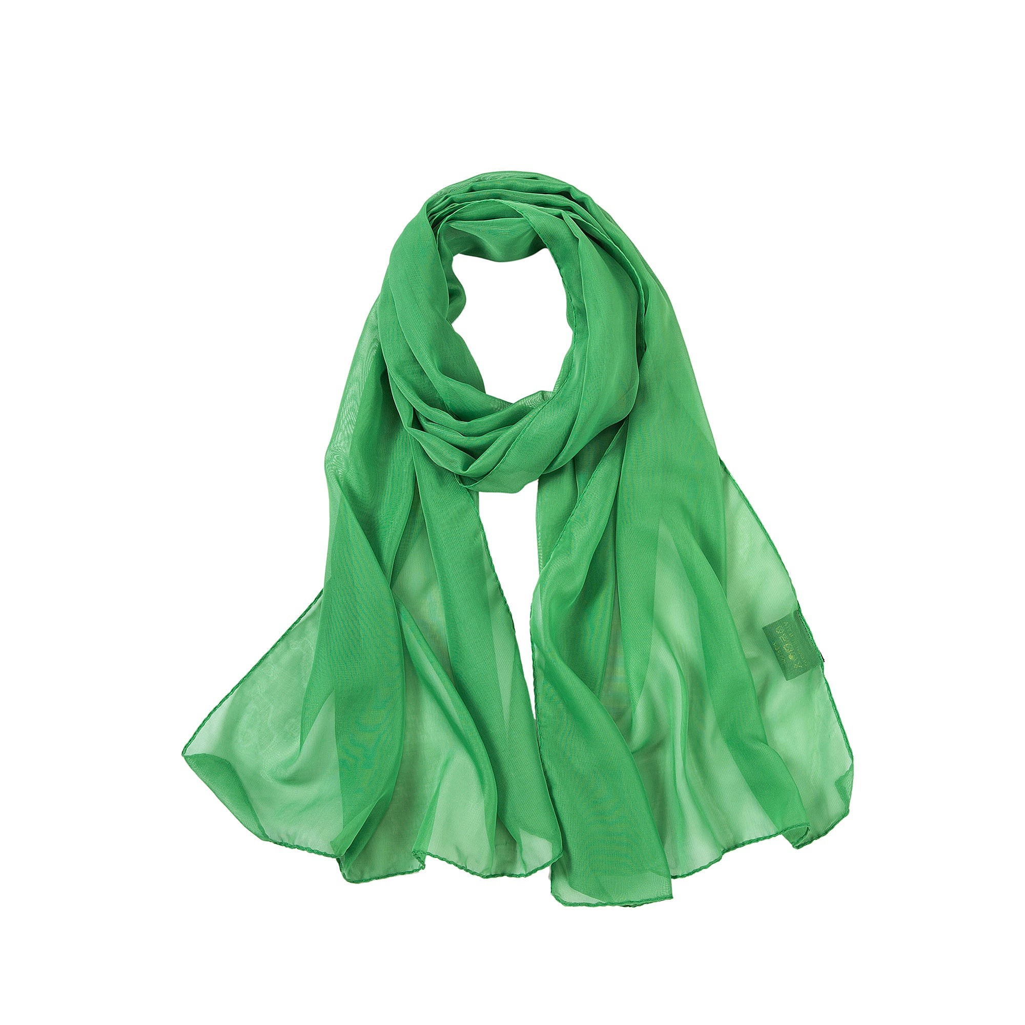 Voile de Soie Green Véra Vert 100% Soie 180x50cm