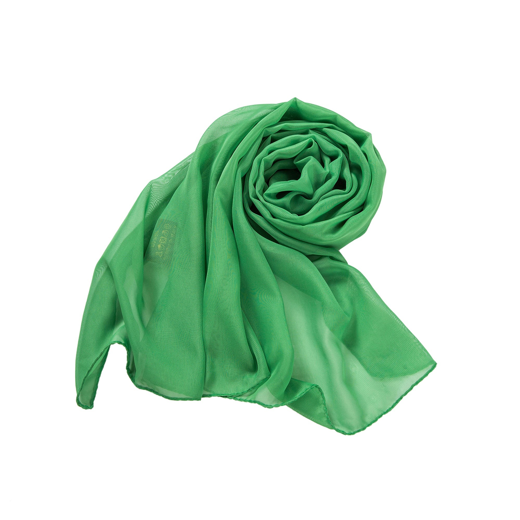Voile de Soie Green Véra Vert 100% Soie 180x50cm