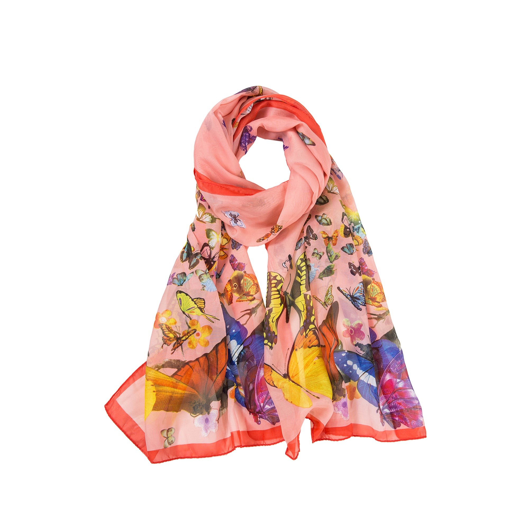 Voile de Soie Light Pink Véra Rose 100% Soie 180x50cm