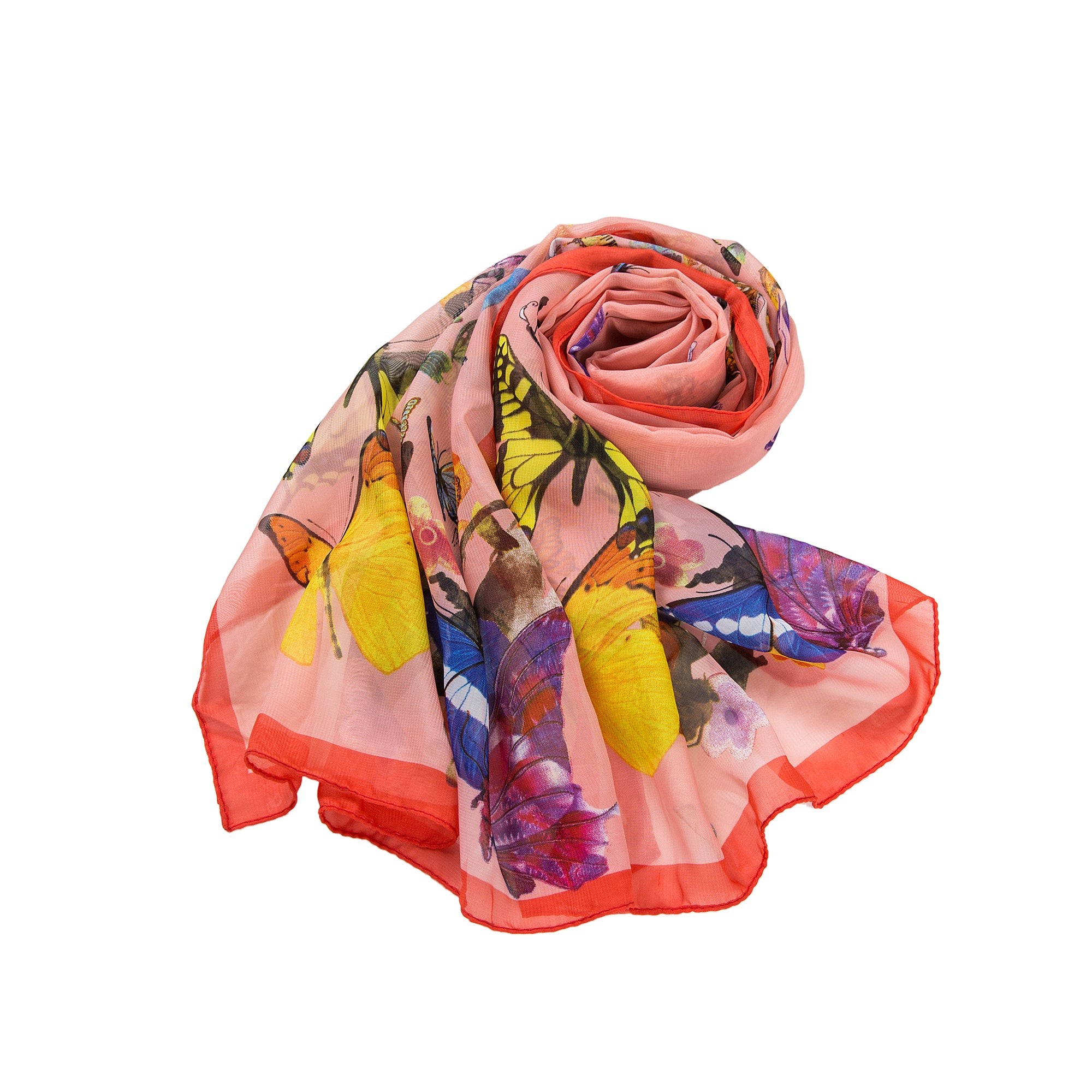 Voile de Soie Light Pink Véra Rose 100% Soie 180x50cm