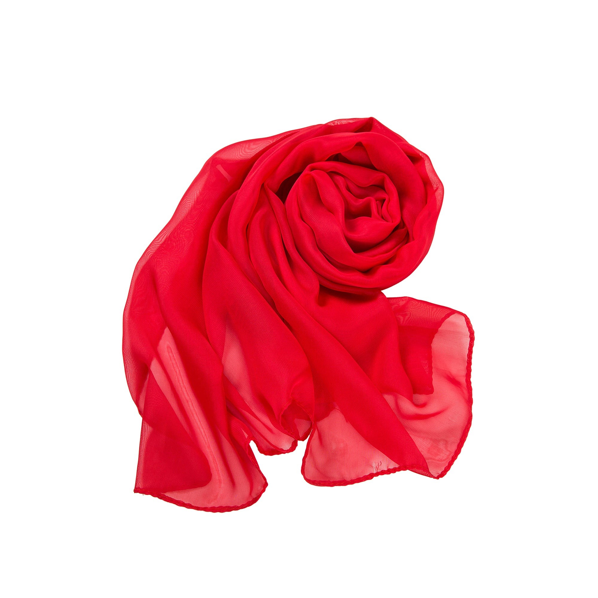 Voile de Soie Red Véra Rouge 100% Soie 180x50cm