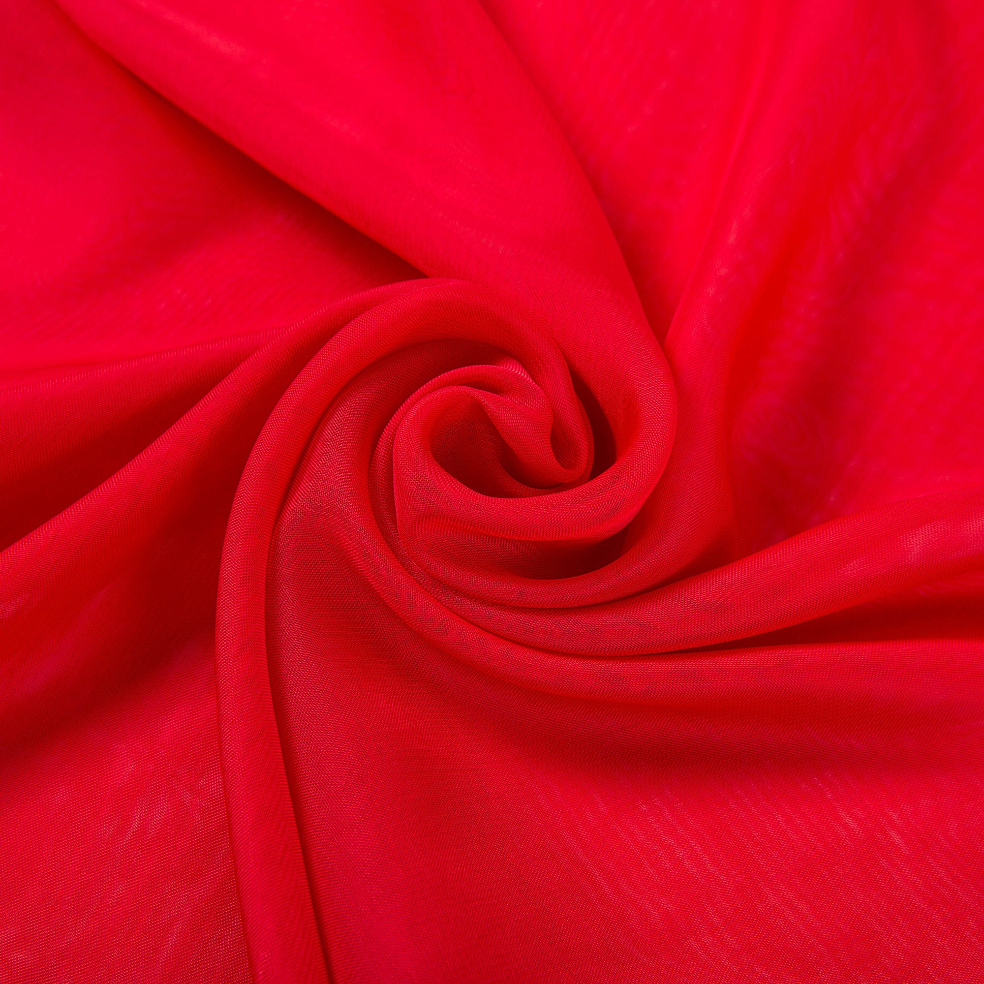 Voile de Soie Red Véra Rouge 100% Soie 180x50cm