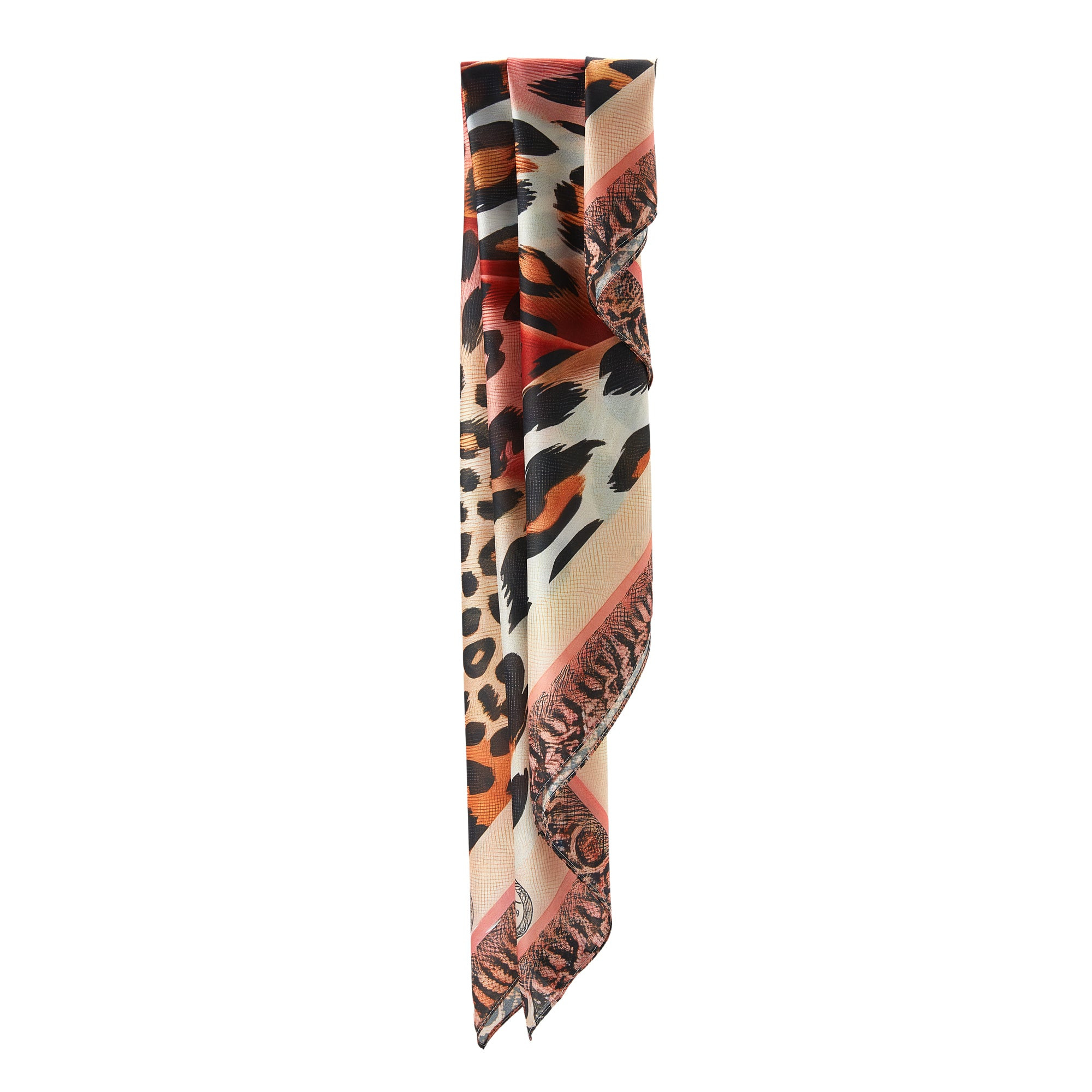 Carré de soie Grand Pinko Pant Rose 100% Soie 90x90cm
