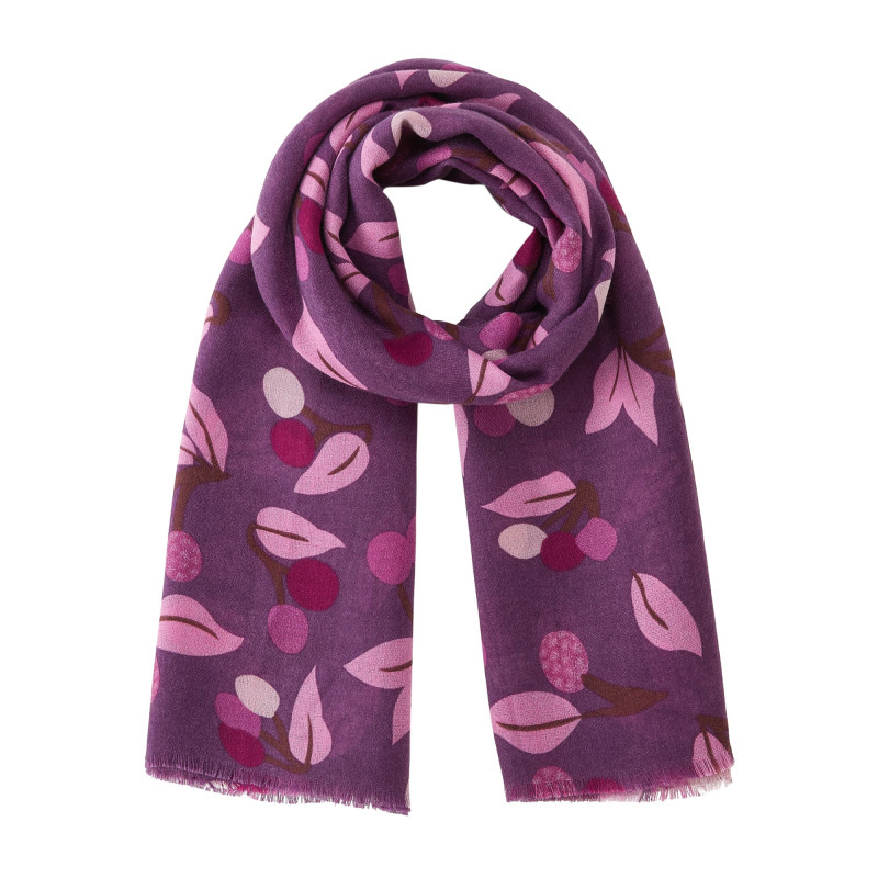 Chèche Automn Violet 100% Coton bio 135x135 cm