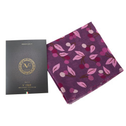 Chèche Automn Violet 100% Coton bio 135x135 cm