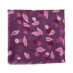 Chèche Automn Violet 100% Coton bio 135x135 cm