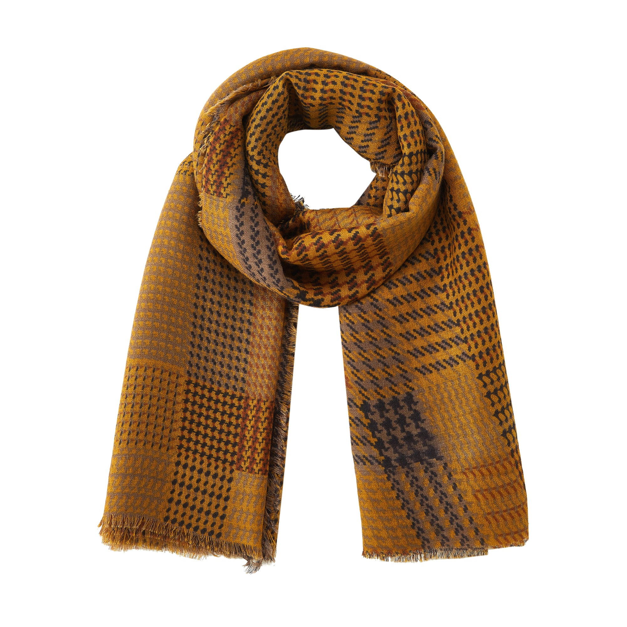 Chèche England Jaune 100% Coton bio 135x135 cm