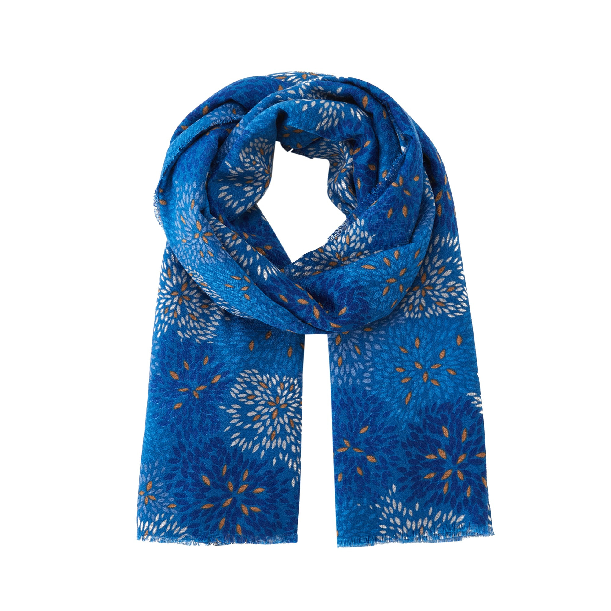 Chèche Fire Bleu 100% Coton bio 135x135 cm