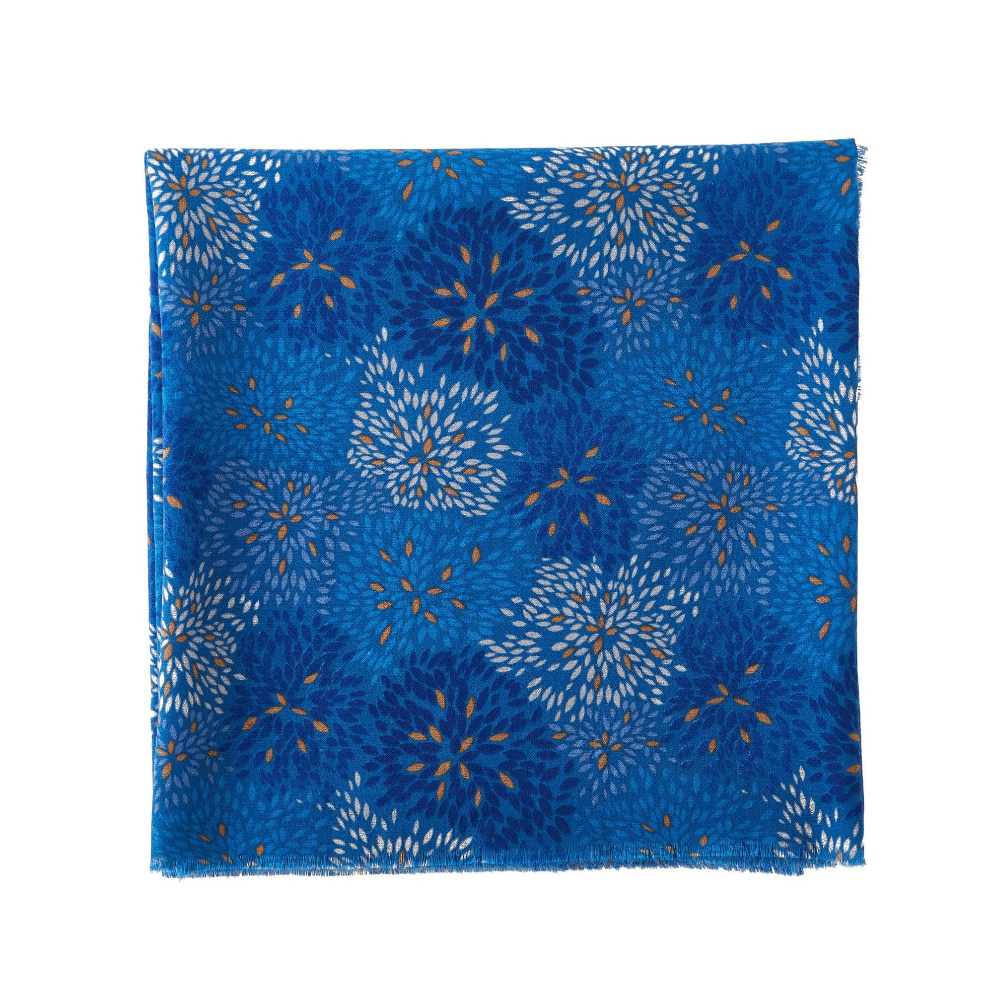 Chèche Fire Bleu 100% Coton bio 135x135 cm