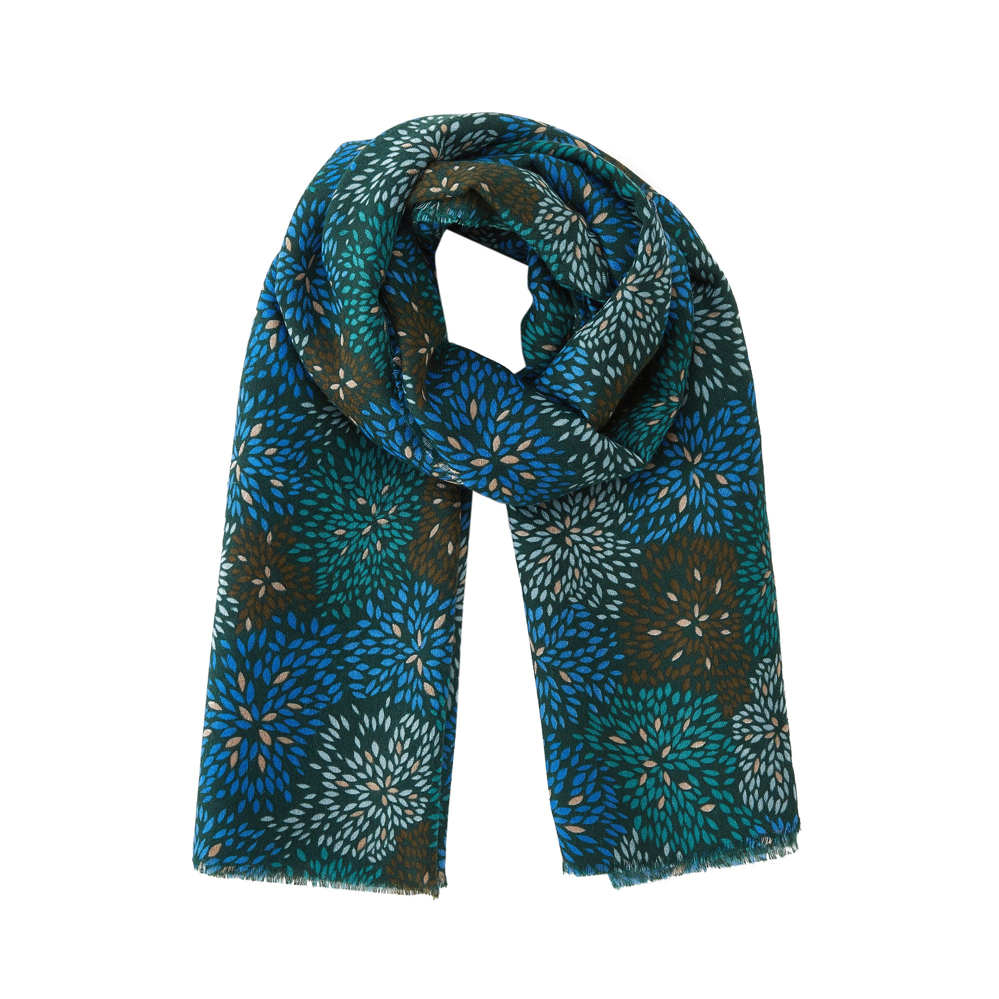 Chèche Fire Vert 100% Coton bio 135x135 cm