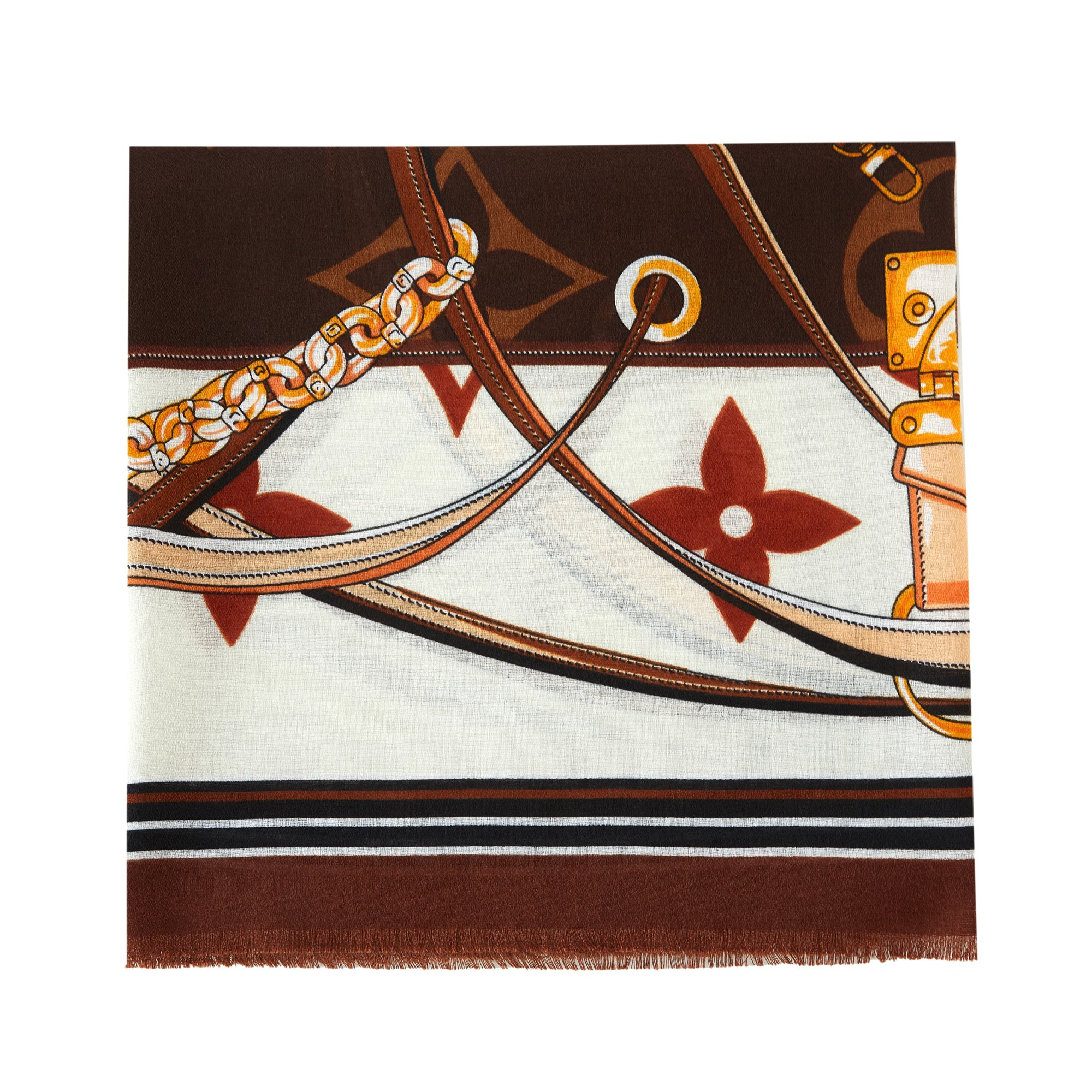 Chèche French Chocolat 100% Coton bio 135x135 cm