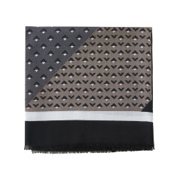 Chèche Point Noir 100% Coton bio 135x135 cm