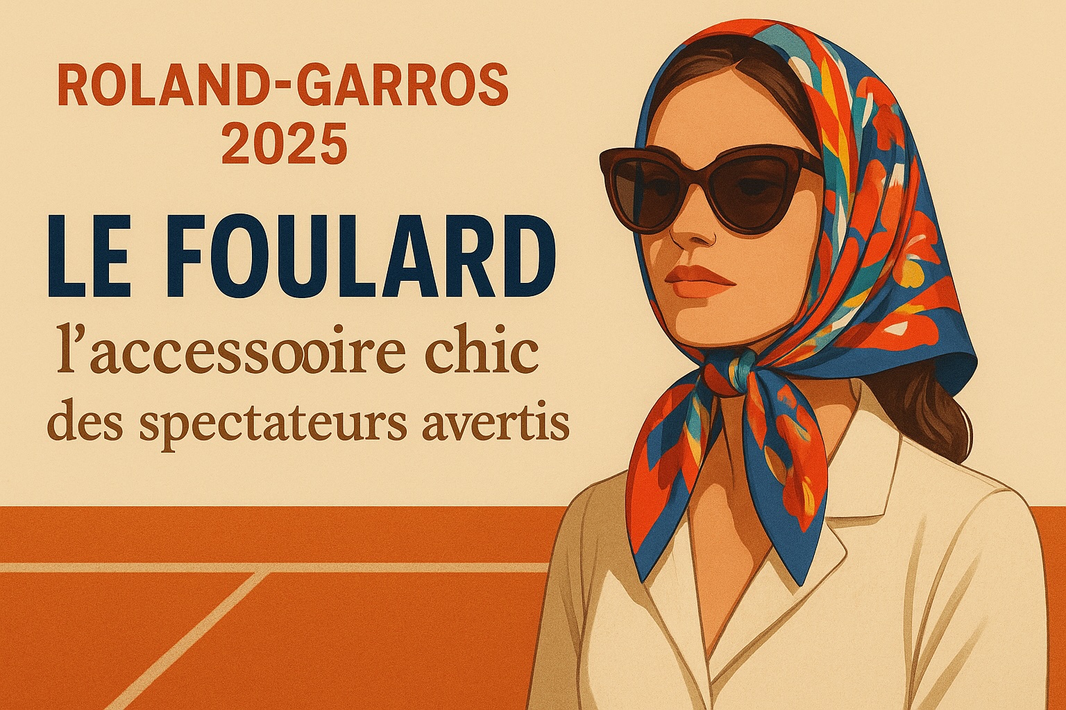 Roland-Garros 2025 : Le foulard, l’accessoire chic des spectateurs avertis