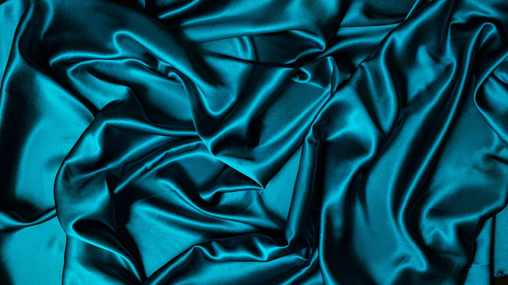 Foulard de soie bleu